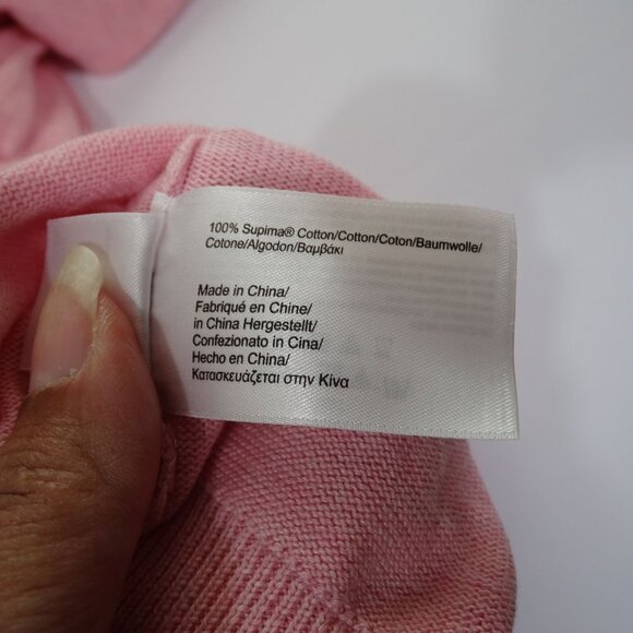 Brooks Brothers V-Neck Sweater Pink Men Size L Preppy Classic Supima Cotton - Picture 7 of 11